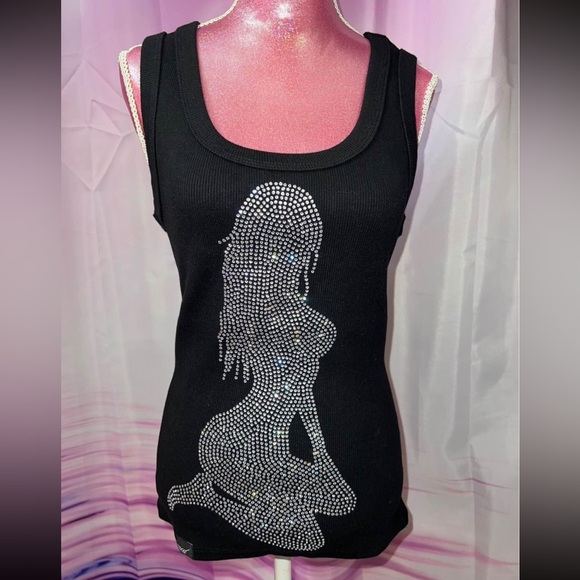 BRAND NEW named collective bling rhinestone tank top - Picture 1 of 5